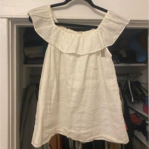 J. Crew Off-Shoulder Linen Top